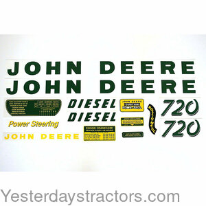John Deere 720 Decal Set JD720D