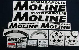 Minneapolis Moline 5 Star Decal Set MMS5S