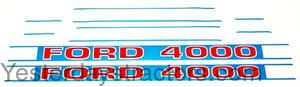 Ford 4000 Decal Set F503HB