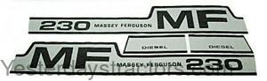 Massey Ferguson 230 Decal Set for R1347