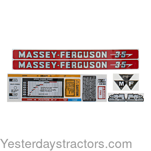 Massey Ferguson 35 Decal Set R1353