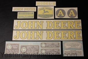 John Deere A Decal Set R1899