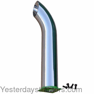 John Deere A Exhaust Chrome Curved Stack R3551