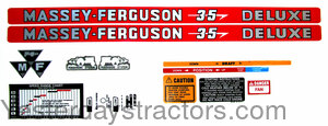 Massey Ferguson 35 Decal Set R4312