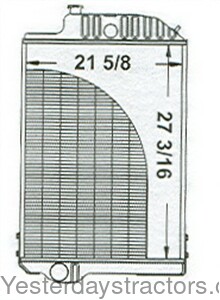 John Deere 4240 Radiator RE21898