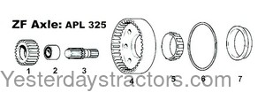 John Deere 2350 Axle Ring Gear S.07702