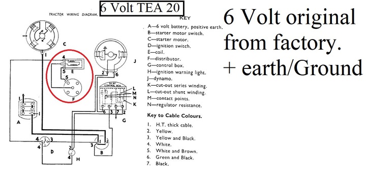 12 Volt Wiring Tea20 Yesterday S Tractors