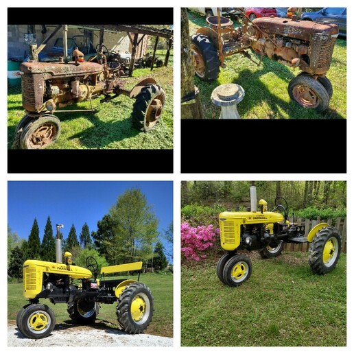 Before and after Yesterday's Tractors