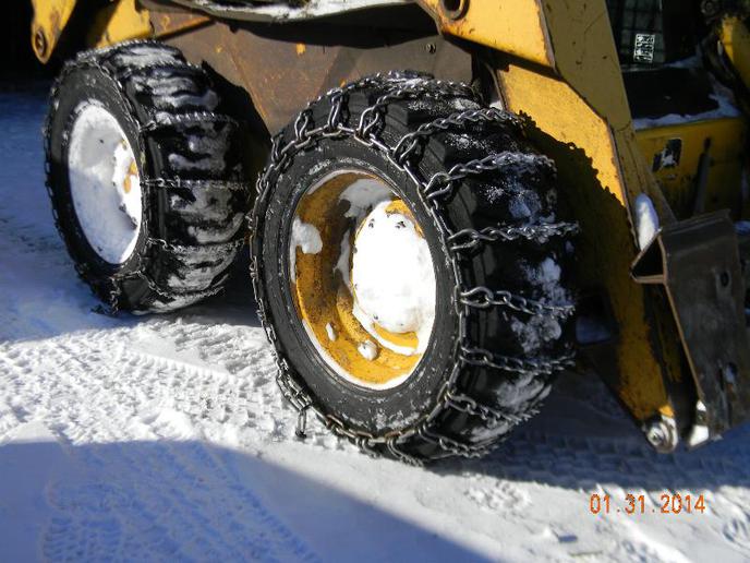 tire chains skid loader Yesterday's Tractors