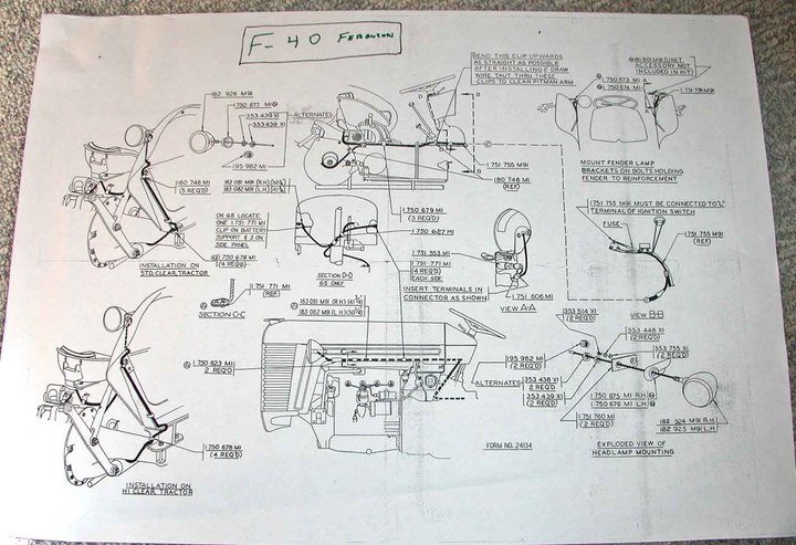 1963 US MF 35 lights electrical ro... - Yesterday's Tractors