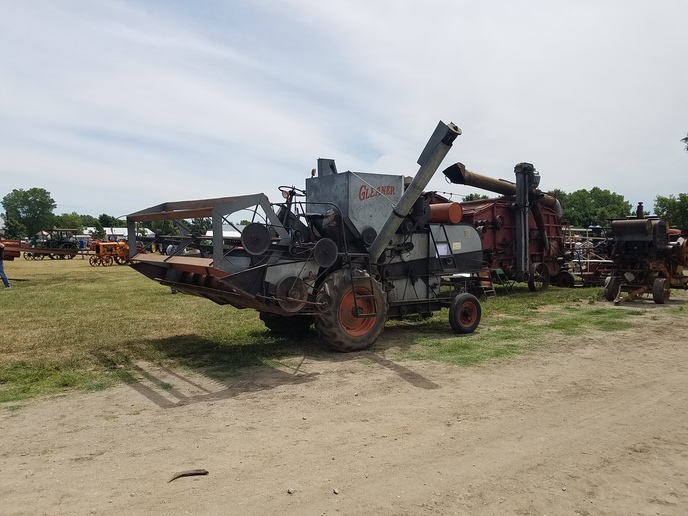 Gleaners on display in Goessel KS this weekend Yesterday's Tractors