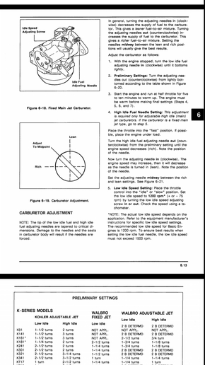 Kohler Engine carb - Yesterday's Tractors