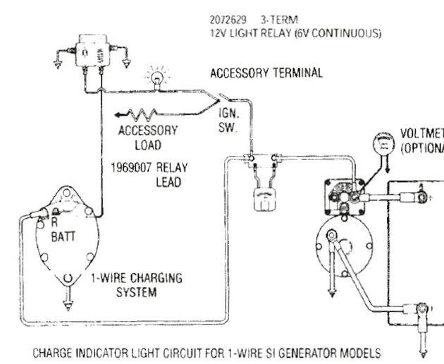 One wire alternator wiring diagram ford