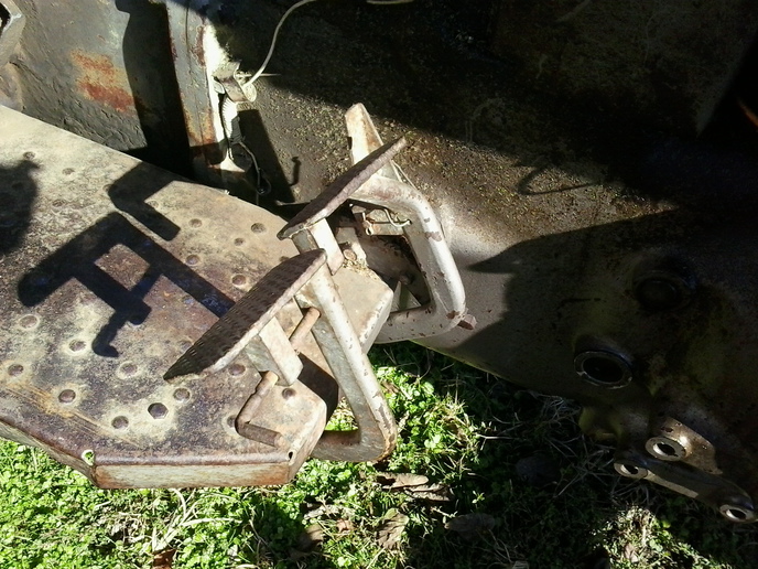 Brake pedal locks Yesterday's Tractors