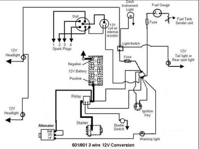Ford 641 12 volt conversion - Yesterday's Tractors  Ford 801 Powermaster Wiring Diagram    Yesterday's Tractors