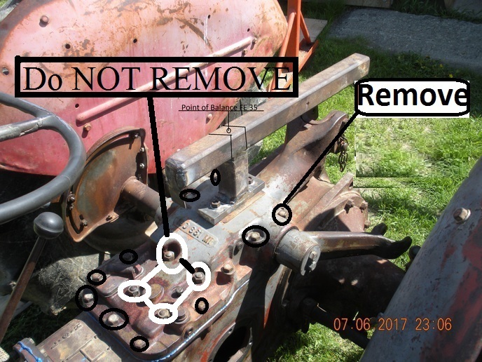 Shear coupler removal issues 231 MF Yesterday's Tractors