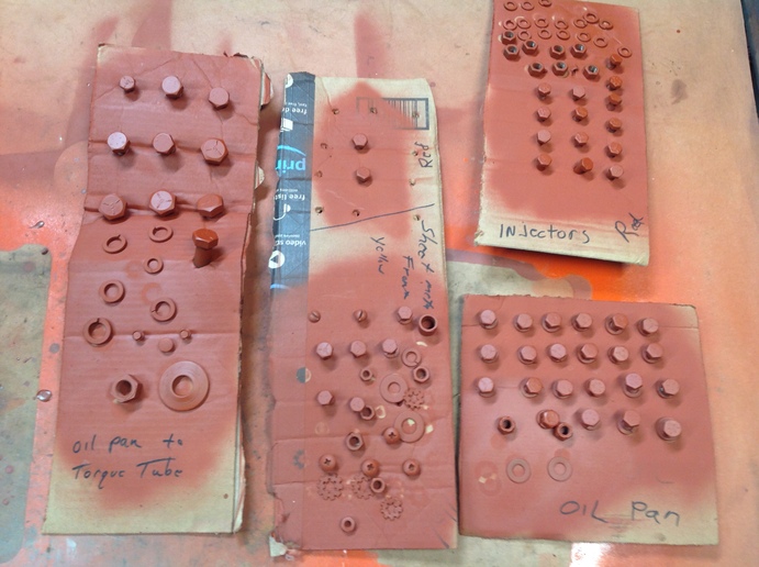 Cleaning and painting bolts, nuts,... Yesterday's Tractors