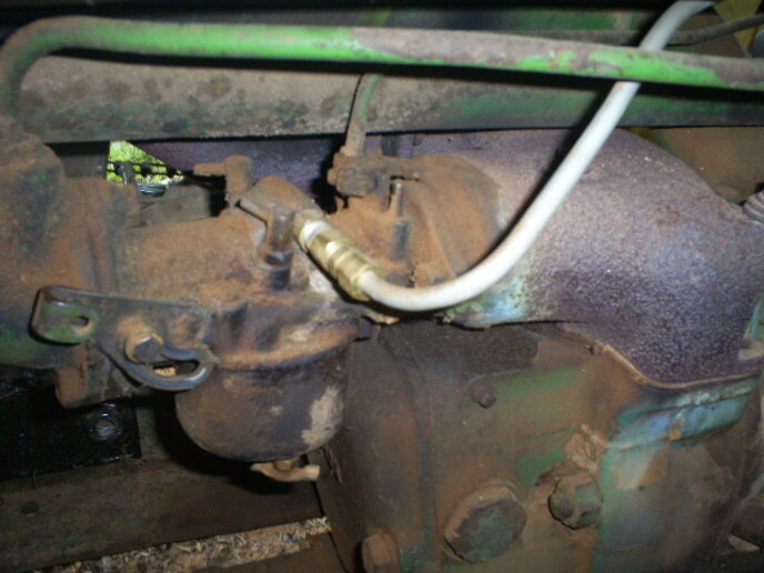 John Deere model H not getting fuel to carburetor. Yesterday's