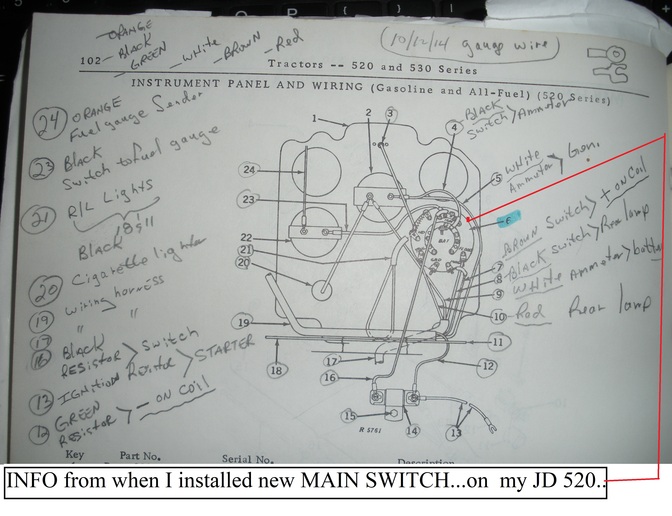 JD 520 Wiring Problems - Yesterday's Tractors