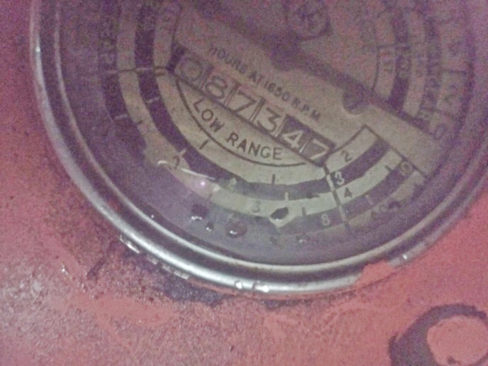 How to read hour meter Yesterday's Tractors Forums