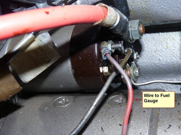 How to wire a potentiometer to the fuel gauge | Yesterday's Tractors Forums