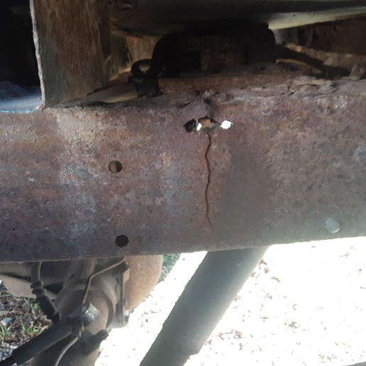 Truck frame rusting Yesterday's Tractors