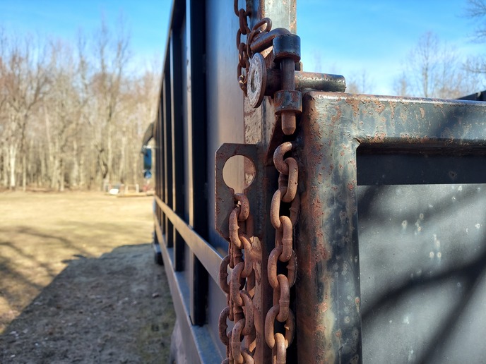Dump trailer tail gate chain latch Yesterday's Tractors
