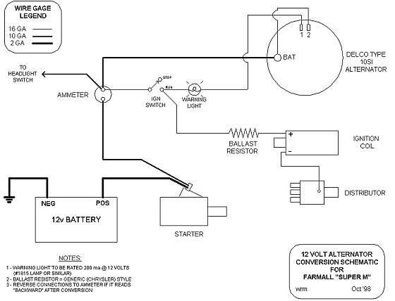 Ford Jubilee Tractor Wiring Diagram From 6 To 12 Volt Conversion