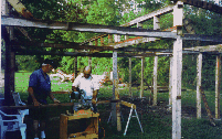 The New Shed in Progress