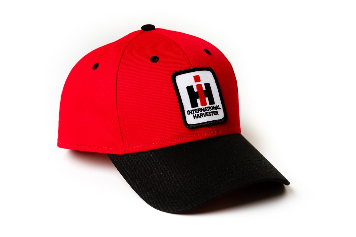 183945 IH Red Hat with Black Brim 183945
