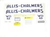 Allis Chalmers WD45 Decal Set - Gas
