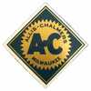 Allis Chalmers WC Decal, 6 inch Diamond, Blue Background, Mylar