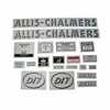 Allis Chalmers D17 Decal Set, D17 Diesel with Oval Model Letters, Mylar