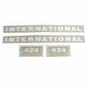 Farmall 424 International 424 Decal Set, Vinyl