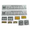 Farmall A International AV Culti-vision Decal Set, Farmall, McCormick, Mylar