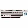 photo of <UL> <li>For Ford tractor model 2610 (1986-later)<\li> <li>Replaces Ford OEM number 83928787<\li> <li>Hood decal set only - black\red Force II<\li> <\UL>