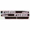 photo of <UL> <li>For Ford tractor model 4630<\li> <li>Hood decal set only - black\red Force II<\li> <\UL>