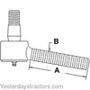 photo of This Tie Rod End has a 4.375 Inch (A) Threaded Shaft and is 11\16- 18 UN Right Hand Thread (B). Used on Massey Ferguson 2200, 40, (235 Orchard \ Gas Serial number 9A223895 and up, \Diesel Serial Number 9A210647 and up), (245 Orchard Serial Number up to 9A349239). Replaces 1032715M91