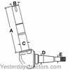 photo of <UL> <li>For Ford tractor models 2000, 4000 (All Orchard)<\li> <li>Compatible with Ford Construction and industrial models 231, 531 (All Orchard)<\li> <li>Replaces Ford OEM number F2NN3105CA<\li> <li>Dimension A: 7.687 <\li> <li>Dimension B: 1.246 <\li> <li>Dimension C: 1.339 <\li> <li>Dimension D: 1.250 <\li> <li>Dimension E: .750 <\li> <li>Right Side<\li> <\UL>