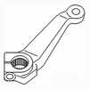 photo of <UL> <li>For Ford tractor model 2110<\li> <li>Replaces Ford OEM number SBA334521670<\li> <li>RH Steering Arm<\li> <\UL>