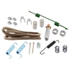 photo of This Brake Repair Kit is for all 4-cylinder Ford tractors built from 1955 through 1964, except Majors. Kit includes all the small parts for comprehensive rebuilding of brake actuating mechanism when installing new shoes. Kit does not include shoes. Kit is complete for one wheel. Replaces: (4) Spring Clip: 6H2066, (1) Adjuster Socket: 8N2048, (1) Adjuster Nut: 8N2223, (1) Adjuster Screw: H2041, (1) Felt: NCA2217A, (2) Collar : NCA22218A, (2) Retainer Pin: NCA22276A, (2) Clip: NCA22286A, NCA2250, (1) Spring: NCA2296B, (2) Pins: NCA2333A, (2) Spring: NCA2204A, NCA22275A, NCA22219A