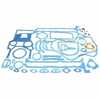 photo of <UL> <li>For Massey Ferguson tractor models 4225, 4235, 6150 <li>Replaces Massey Ferguson OEM number U5LB0151<\li> <\li> <li>Compatible with Perkins Engine (s) 1004-4 (diesel)<\li> <li>Contains all gaskets necessary to complete an overhaul that are not included in the head gasket set (rear rope seal not included)<\li> <\UL>