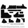 photo of Black. Compatible with John Deere Tractor(s) 4030 (Sound Gard s\n 63624-later), 4040 (Sound Gard s\n 185706-earlier), 4230 (Sound Gard s\n 63624-later), 4240 (Sound Gard s\n 185706-earlier), 4430 (Sound Gard s\n 63624-later), 4440 (Sound Gard s\n 185706-earlier), 4630 (Sound Gard s\n 63624-later), 4640 (Sound Gard s\n 185706-earlier), 4840 (Sound Gard s\n 185706-earlier all using 11  seat well). JD RE56686