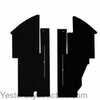 photo of <UL> <li>For John Deere tractor models 1640, 2040, 2040S, 2140, 2350, 2355, 2440, 2550, 2555, 2640, 2750, 2755, 2955, 3040, 3055, 3140, 3155, 3255 (for use with Multi-Brown or Sailcloth Tan Kits)<\li> <li>Compatible with John Deere Combine (s) 2240<\li> <li>Replaces John Deere OEM number L62989, L64720<\li> <li>Color: Black<\li> <li>Kits are computer cut to assure accuracy<\li> <\UL>