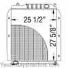 photo of <UL> <li>For Massey Ferguson tractor models 8140, 8150, 8160<\li> <li>Replaces Massey Ferguson OEM number 3713181M4<\li> <li>Core Height: 27-5\8 <\li> <li>Core Width: 25-1\4 <\li> <li>Depth: 3 <\li> <li>Rows: 4<\li> <li>Fins Per Inch: 7<\li> <\UL>