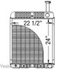 photo of Core size 22.50 inches wide, 24.00 inches high. For tractor models (Hydro 186 with air conditioning), (766 diesel), 886, 966, 986, 1086, 1466, (1486, 1586 without air conditioning), 1566. Replaces 121723C1, 533586R2, 71610C1. Item ships via freight carrier please call 800-853-2651 for a freight quote