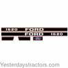 photo of <UL> <li>For Ford tractor model 1620<\li> <li>Replaces Ford OEM number SBA390117700, SBA390117690, SBA390115700<\li> <li>White Letters<\li> <li>Black Background Trimmed In Red<\li> <\UL>