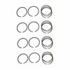 photo of For tractor models 8N, 9N, 2N. 1939-1952 4 cylinder gas Standard 3 Ring, CHROME top ring, 5\32 steel rail oil. Complete set for one engine.