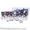 photo of For 1466, 1486, 1566, 1586, 3388, 4166, 4186, 5088, 6388 and 1460, 1480 Combines. (DT436 CID DT436B Turbo Diesel 6-cylinder engine. Cupped head piston). Kit contains sleeves and sleeve seals, pistons and piston rings, pins and retainers, complete gasket set with crankshaft seals. ENGINE BEARINGS ARE NOT INCLUDED. YTO BEKHDT436-LCB