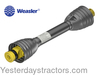 photo of <ul><li>Weasler Driveline 14006430ST is designed for for rotary cutter general applications<\li><li>Design adjustability (cut-to-length) capabilities<\li><li>Tri-lobe shaft profiles<\li><li>Standard guard construction without Easy Lock allows assembly or removal with a screwdriver<\li><li>Equivalent to Bondioli- Pavesi PTO Series 4<\li><li>Compressed (Closed) Length: 22.05"<\li><li>Compressed Overall Length: 30.00"<\li><li>Extended Length: 30.28"<\li><li>Extended Overall Length: 40.23"<\li><li>Tractor: 1-3\8"-6 Spline Quick Disconnect<\li><li>Implement: 1-3\8" Round<\li><li>Rated for 36 HP at 540 RPMS and 56 HP at 1000 RPMS<\li><\ul>